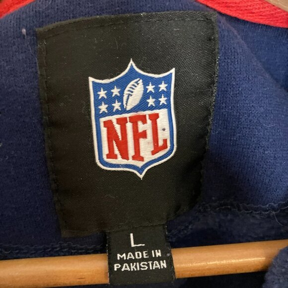 Vintage 2000s New England Patriots Full Zip Hooded Sweatshirt Size Large - Picture 4 of 8